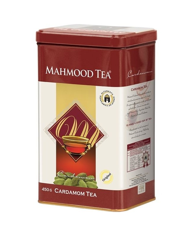 MAHMOOD Tea Cardamom tin 450gr x 10 st  شاي محمود بالهال تنك