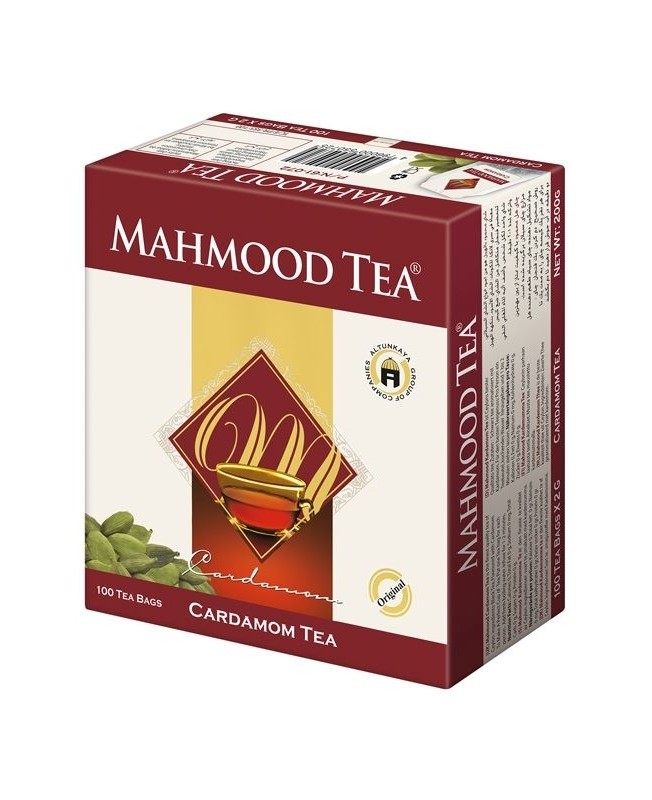 MAHMOOD Tea Cardamom bags (100 x 2gr) x 18 st  شاي محمود ظرف مع هال