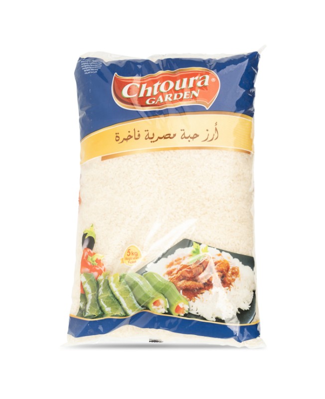 Chtoura Garden, Egyptian Rice Long Grain, Plastic Bag, Greece, 4x5kg