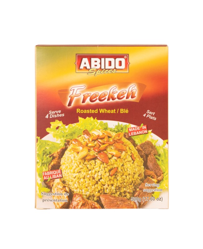 Abido, Mixed Grilled Wheat (Freekeh), carton, Lebanon, 24x500g
